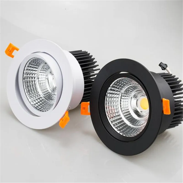 Dimbare AC90V-260V 5W7W9W12W15W18W20W LED Downlights Epistar Chip COB