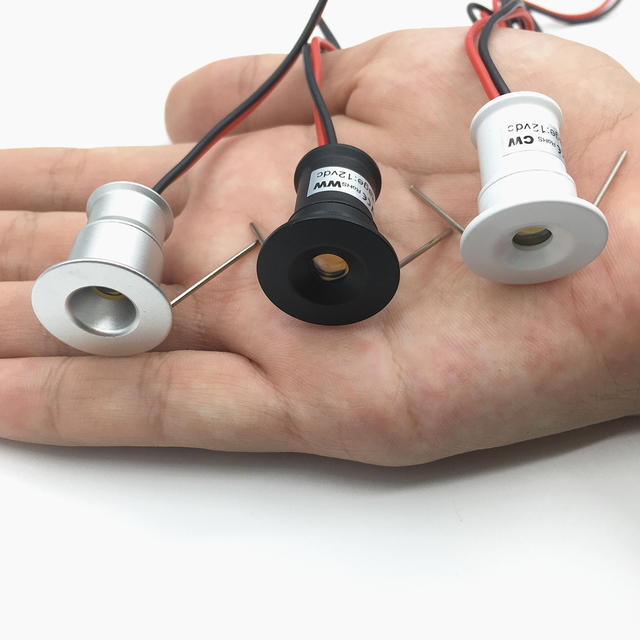Kleine Spot Light 1W Mini LED Spotlight 12V Dimbaar 15mm Uitsparing