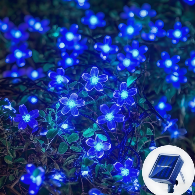 Solar Cherry Garden Blossom Flower Lights Slingers Lichtslingers Solar