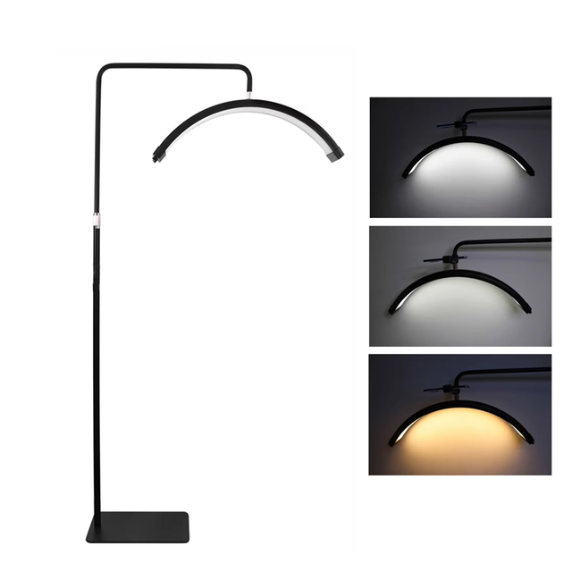 OWJHE 36W LED-vloerlamp voor video, halvemaanvormig invullicht