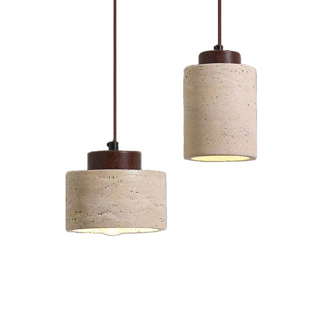 Moderne travertijnstenen hanglamp Veelzijdig in verschillende stijlen