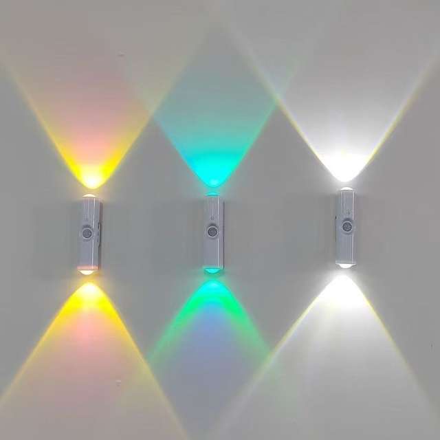 Slimme RGB Gradient Nachtlamp Magnetische Bewegingsensor Oplaadbare