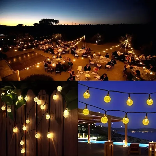 Solar Bubble Balls Lamp Lichtslingers Buiten Waterdruppels Buiten