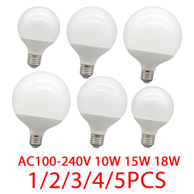 1-5-pack G80 G95 G125 Globe LED-lampen 10W 12W 18W 40 Watt equivalente