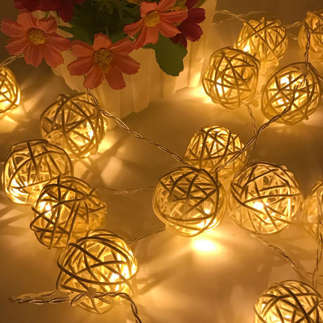 USB 2M 20 LEDs Nieuwjaar Kerstversiering LED Sepak Takraw Lichten