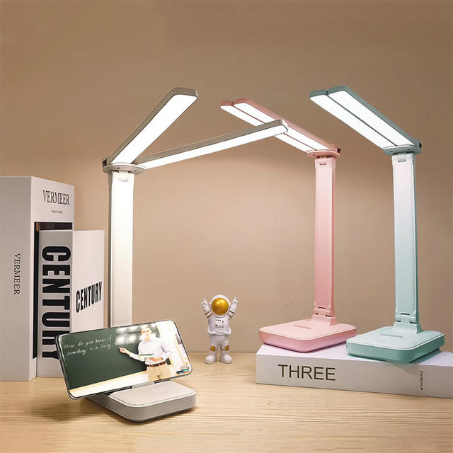 USB-bureaulamp 3 niveaus dimbaar Touch-nachtlampje USB oplaadbaar