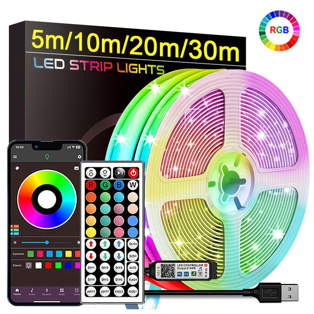 RGB Led Strip Verlichting 5m 10m 20m 30m Led Kamer Licht met APP