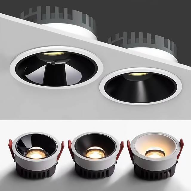 Ultra Dunne Anti Glare Verstelbare LED Spotlight Dimbaar AC110V-220V