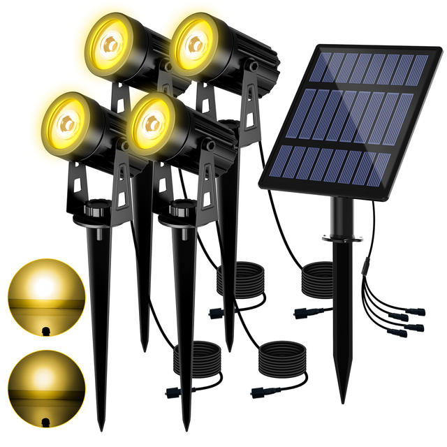 3000K/RGB Solar LED-licht Outdoor Solar Spotlight Solar Garden Light