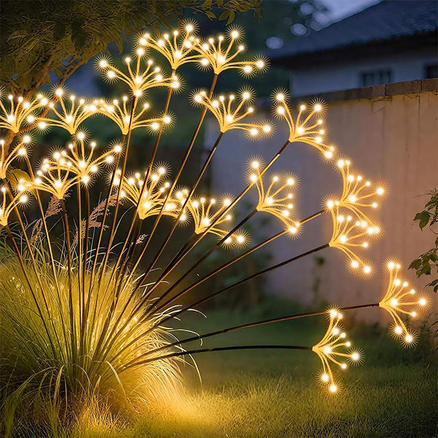 Zonne-tuinlamp, zwaaiende sterlichtjes, waterdichte buitenlamp, tuin- en