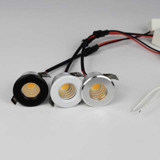 Kleine inbouw LED-spot COB 3W 110V 220V dimbaar met driver inbegrepen