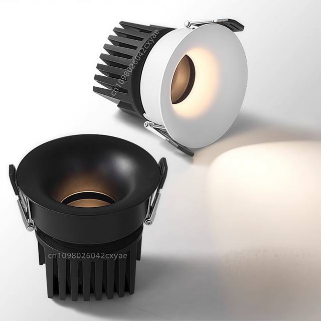 Dimbare LED-downlights, anti-verblindende plafondlampen, AC85-265V