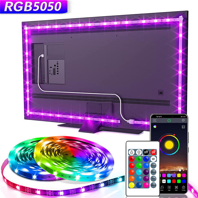 USB 5V LED-verlichting voor TV met APP-bediening Flexibele linttape