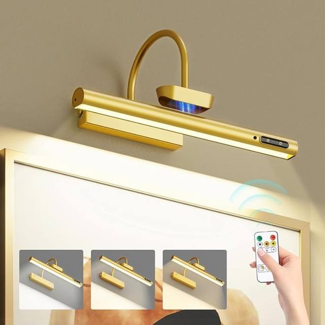 4000mAh LED Oplaadbare Wandlamp Modern Afstandsbediening 3 Kleuren