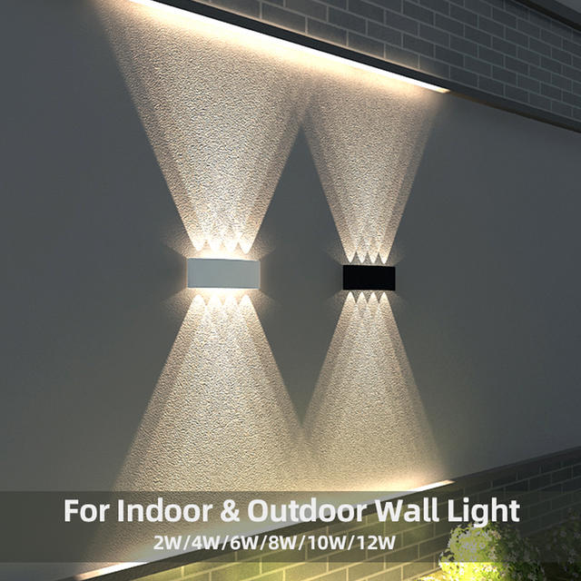 Aluminium LED Wandlamp Waterdicht IP65 Outdoor Tuinverlichting 8W 12W