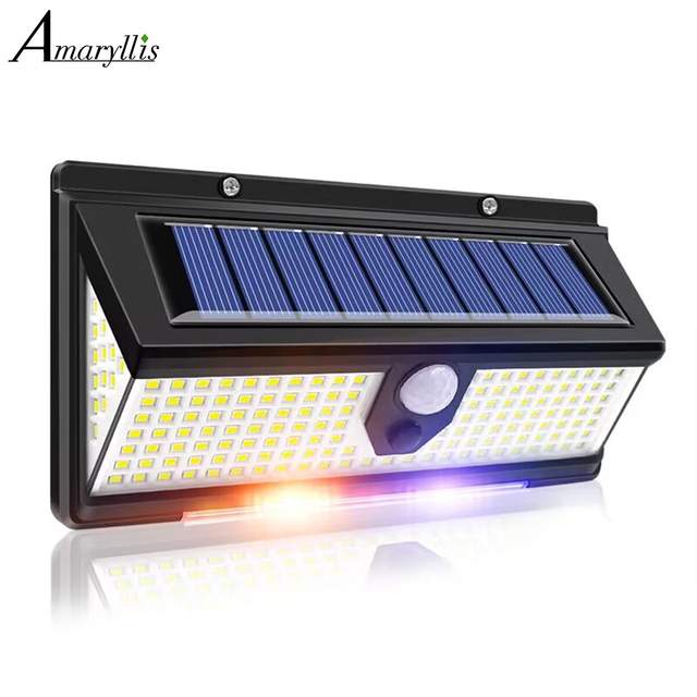 190 led zonne-energie led-licht buiten tuindecoratie wandlamp met