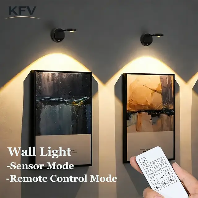 KFV Oplaadbare Intelligente Draadloze Wandlamp met Bewegingsdetectie