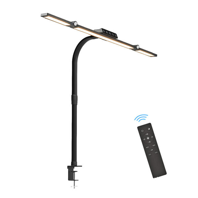 Home Office LED-bureaulamp Dubbele kop Traploos dimmen Oogverzorgende