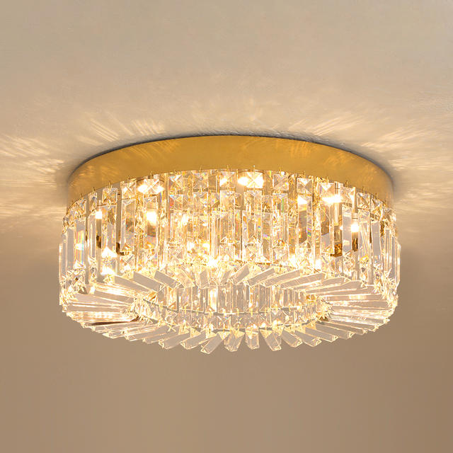 Kristallen plafondlamp woonkamer goud luxe moderne kroonluchters