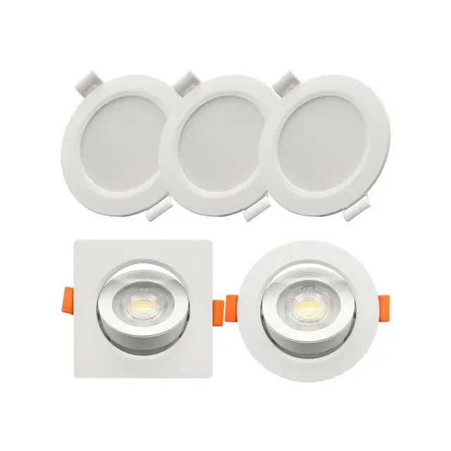 6 stks Verzonken Ronde Vierkante Wijzerplaat Swich CCT LED Spot