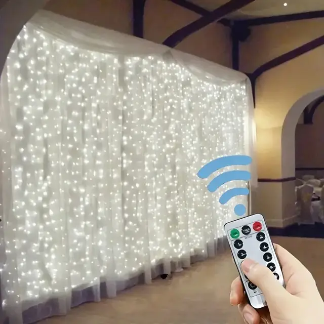 3/4/6m Gordijn 100/600LEDString Lights Garland USB Festoen
