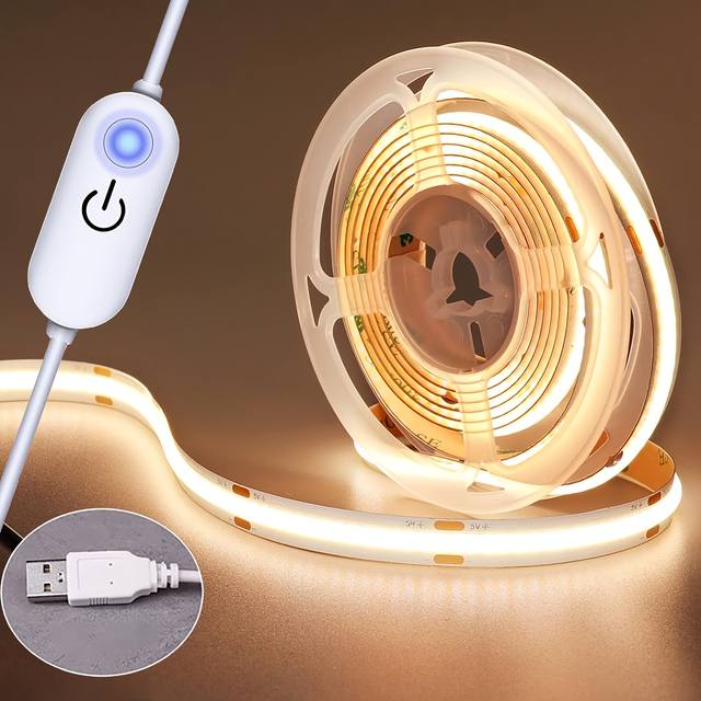 COB Verlichting LED Strip Touch Dimmer Flexibele Diode Tape 5V USB