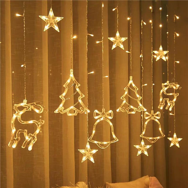 LED Kerstslinger Lichtslingers Fee Gordijn Licht Voor Thuis Nieuwjaar
