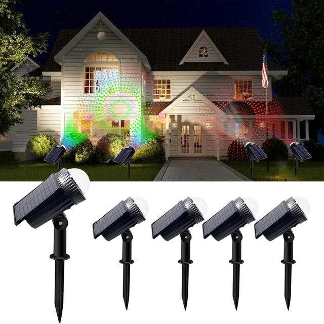 Buiten Solar LED Waterdruppel Projectielamp IP65 Tuin Villa Gazon