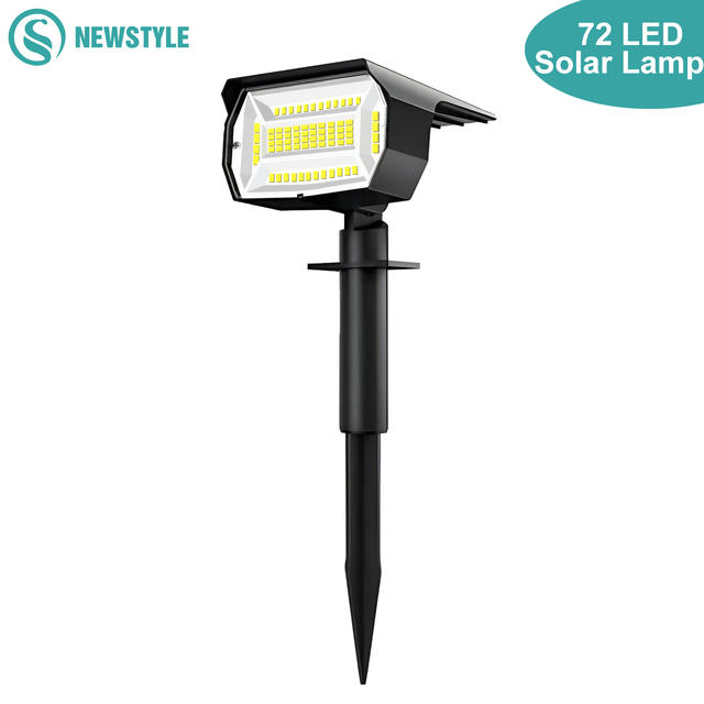 72/68 LED-zonne-landschapsverlichting buiten IP65 waterdicht zonne-licht