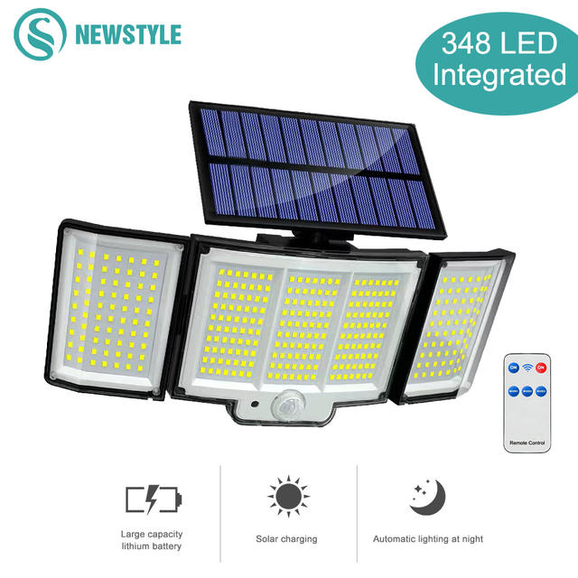 Solar Light Outdoor 328/348 LED Geïntegreerde Super Heldere