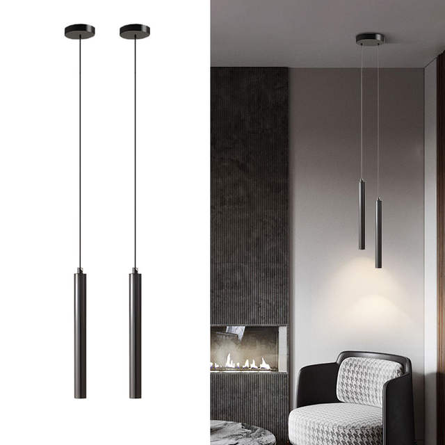 Nordic LED-snoer hanglamp voor keuken nachtkastje verstelbare lijn