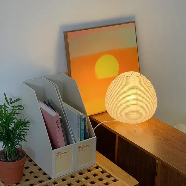 Japanse Lantaarn Led Tafellamp Woonkamer Slaapkamer Bed Rijst Papier
