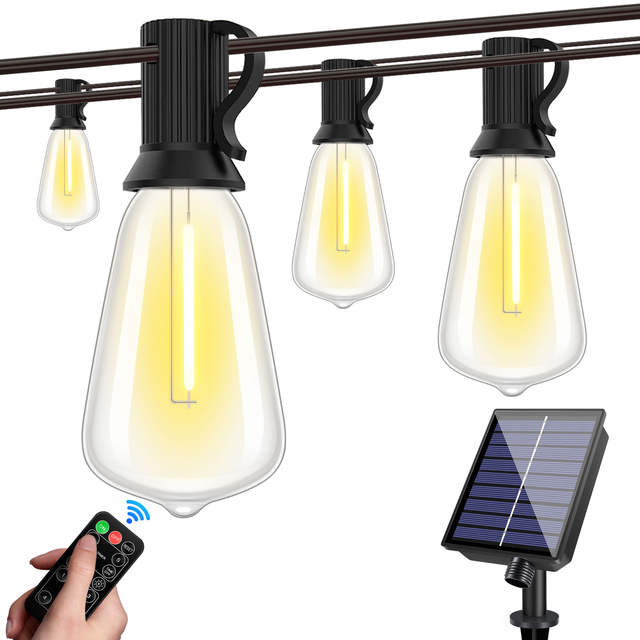 Solar Globe LED-lichtslingers G40 terraslicht USB-oplader 8 lichtmodi