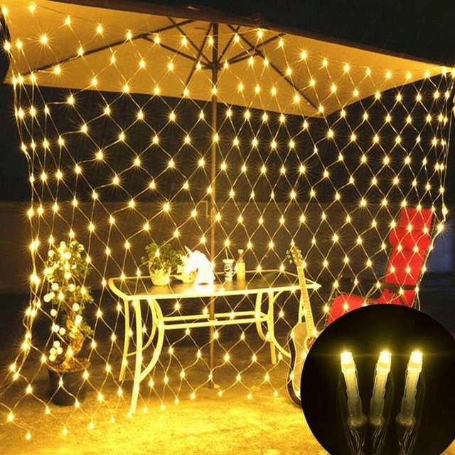 4mx6m 2mx3m 1.5mX1.5m Kerstslingers LED String Kerst Netto Licht Fee