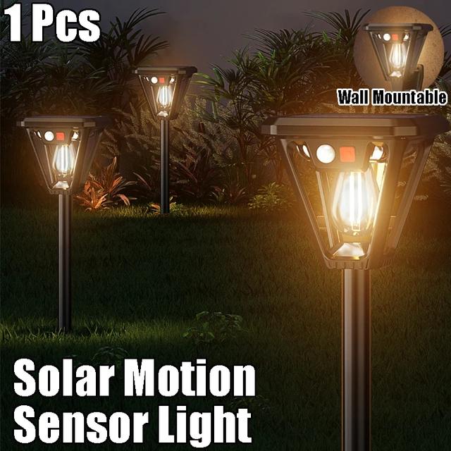 2-in-1 zonne-buiten bewegingssensor verlichting LED-licht gazonlamp muur