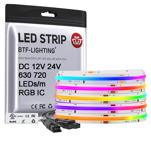 FCOB SPI RGB IC LED Lichtstrip WS2811 Adresseerbaar 720 630 LEDs Dream
