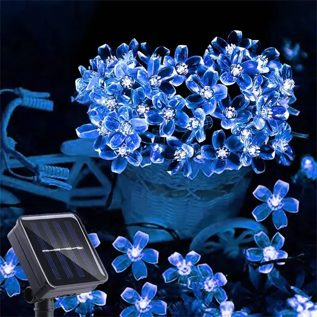 Solar Garden Light Flower Outdoor Solar Lichtslingers Waterdicht Fairy