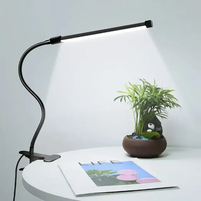 LED-bureaulamp met clip, studentenflat, slaapkamer, bureau, leeslamp