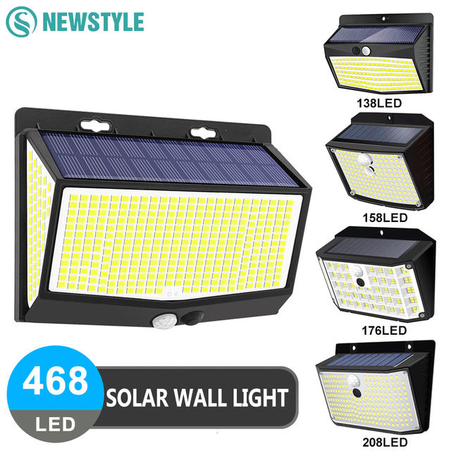 Outdoor Solar Light 468/208/138 LED Outdoor Solar Light LED Solar