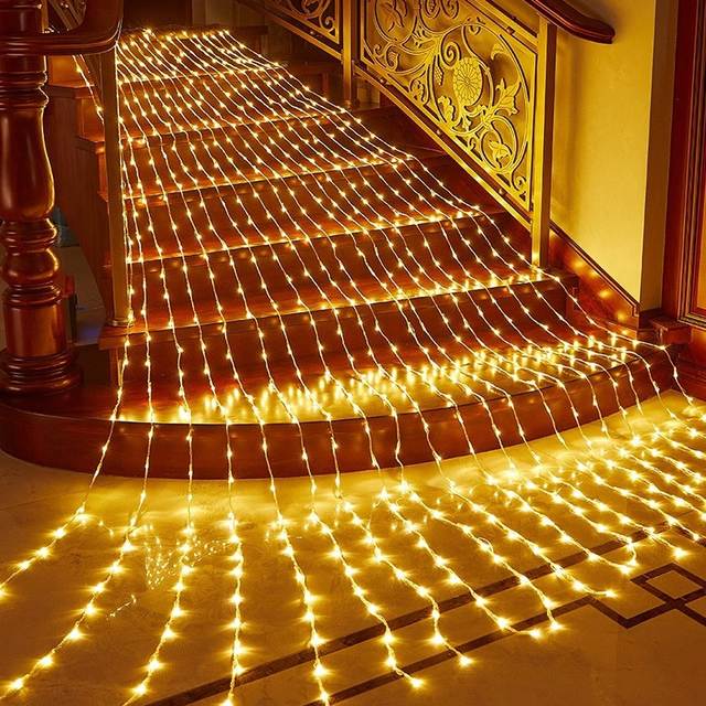 Kerst Led Waterval Gordijn Ijspegel Sprookjesachtige Lichtslingers 3x