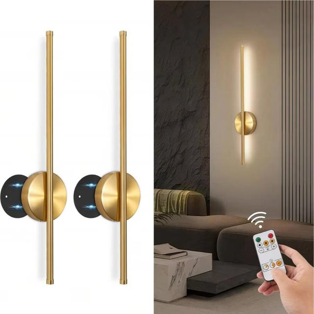 Magnetische oplaadbare 50 wandlamp zwart goud voor woonkamer slaapkamer