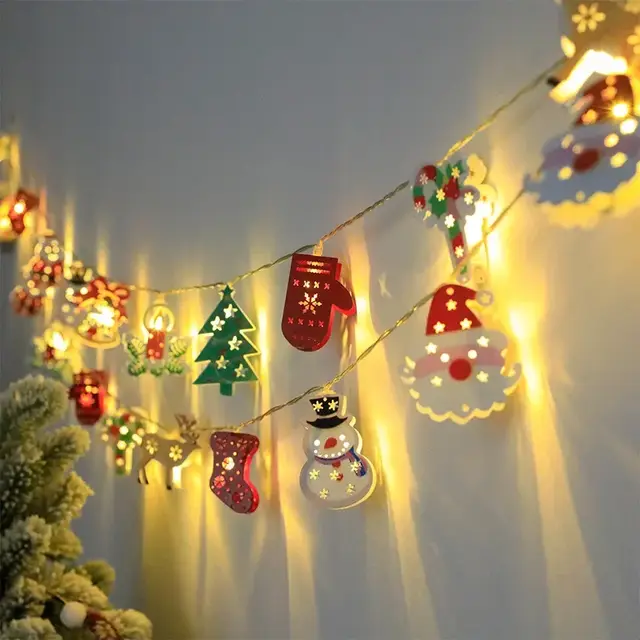 LED-kerstverlichting Garland Fawn Handschoenen Bell Garland