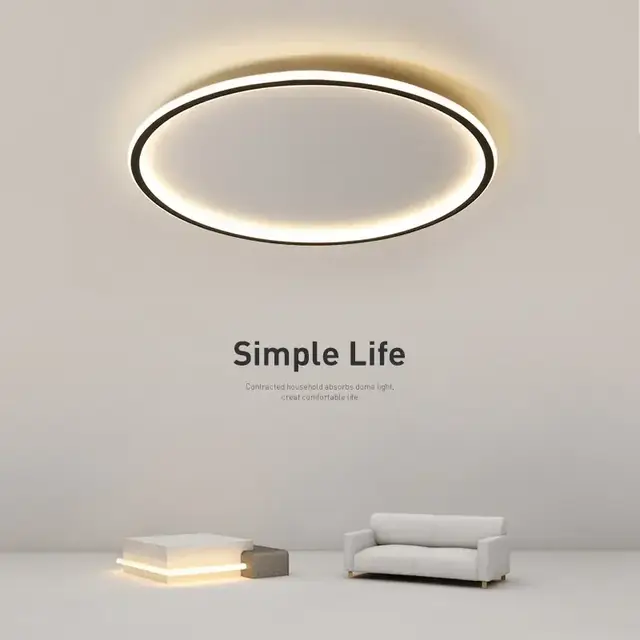 Nordic minimalistische LED-plafondlamp voor slaapkamer woonkamer gangpad