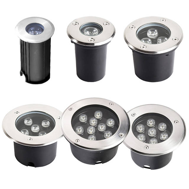 1W 3W 6W 10W LED Ondergrondse Lamp Roestvrij Vloerverlichting Spotlight
