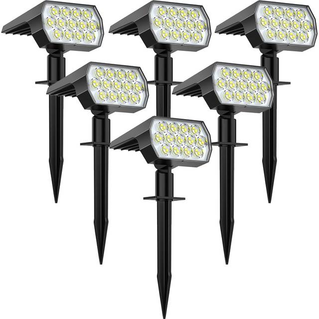 Solar Spot Lights Outdoor 52 LED 3 modi Solar Landscape Spotlights IP65