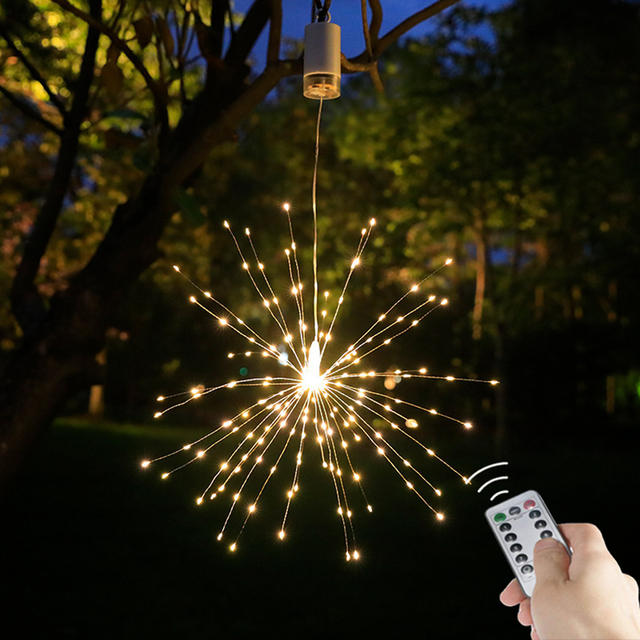 150/200 LED String Fairy Lights Opknoping Starburst Lamp DIY Vuurwerk