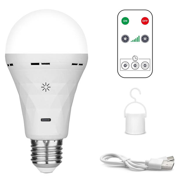 USB led-lamp e27 oplaadbare gloeilamp Slimme batterijlampTouch Control
