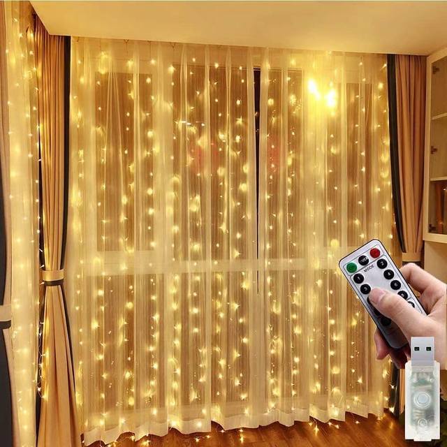 3M Led Gordijn Sprookjesachtig Licht Kerstverlichting Slinger Lampen