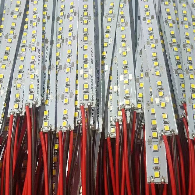 10 stuks 25cm 50cm 12V 24V 2835 LED harde strip 144 Led/m 3000k