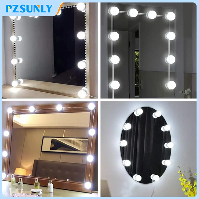 Make-upspiegel LED-lampen Vanity Lights USB 12V Badkamer Kaptafel